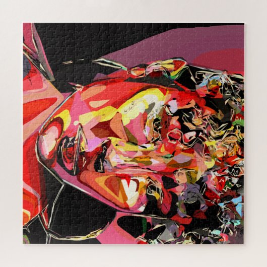 Abstraktes Portrait Puzzle (Horizontal)