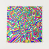 Abstraktes Portrait Wandteppich (Vorderseite (Horizontal))