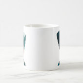 Abstraktes Portraitdesign Kaffeetasse (Mittel)