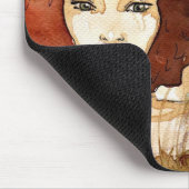 Abstraktes Porträt 3 Mousepad (Ecke)