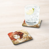 Abstraktes Porträt 3 Untersetzer (Rechte Seite)