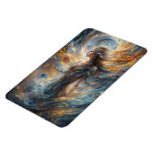 Abstraktes Porträt der ätherischen kosmischen Gött Magnet (Linke Seite)