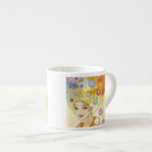 Abstraktes Porträt Espressotasse (Vorderseite Rechts)