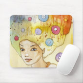 Abstraktes Porträt Mousepad (Mit Mouse)