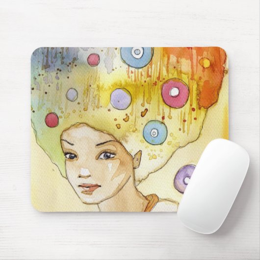 Abstraktes Porträt Mousepad (Mit Mouse)