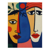 Abstraktes Porträt Poster (Vorderseite)