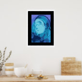 abstraktes Porträt Poster (Küche)
