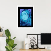 abstraktes Porträt Poster (Heimbüro)