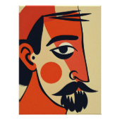 Abstraktes Porträt Poster (Vorderseite)