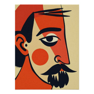 Abstraktes Porträt Poster