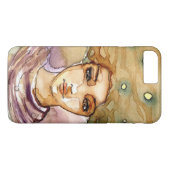 Abstraktes Porträt und hübsche Frau Case-Mate iPhone Hülle (Rückseite (Horizontal))