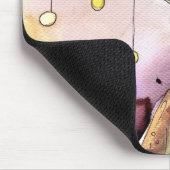 Abstraktes Porträt und hübsche Frau Mousepad (Ecke)