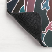 Abstraktes Porträtgemälde von Alfred Fox Mousepad (Ecke)
