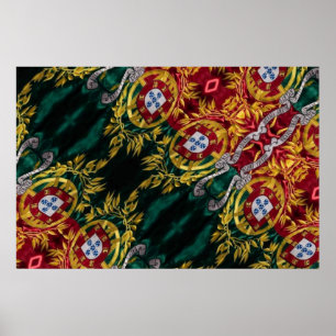 Abstraktes portugiesisches Poster