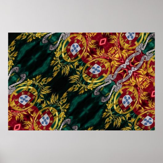 Abstraktes portugiesisches Poster (Vorne)