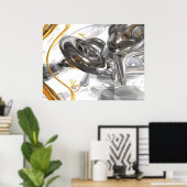 Abstraktes Poster (Heimbüro)