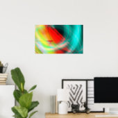 Abstraktes Poster (Heimbüro)