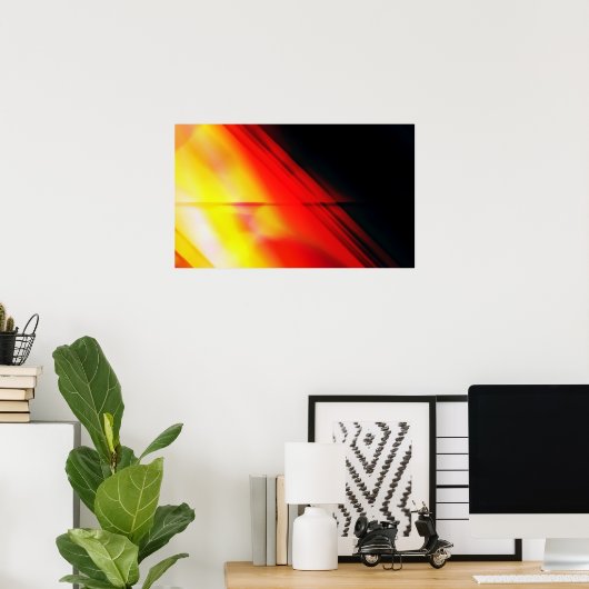 Abstraktes Poster (Heimbüro)