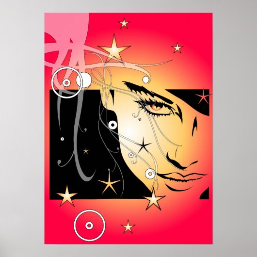 Abstraktes Poster (Vorne)