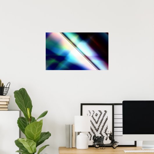 Abstraktes Poster (Heimbüro)