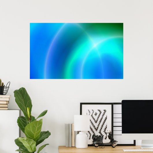 Abstraktes Poster (Heimbüro)