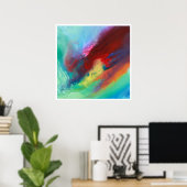 abstraktes Poster (Heimbüro)