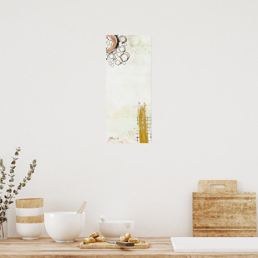 abstraktes Poster (Küche)