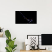 Abstraktes Poster (Heimbüro)