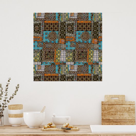 abstraktes Poster 2022 (Küche)