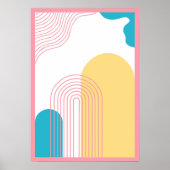 Abstraktes Poster aus Arkaden (Vorne)