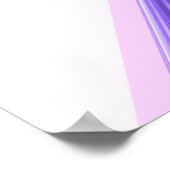 Abstraktes Poster aus blauem Rauch (Ecke)