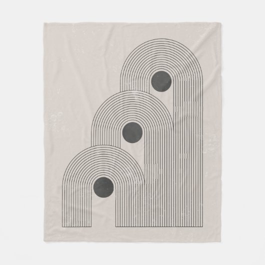 Abstraktes Poster aus der Mitte des Jahrhunderts m Fleecedecke (Vorderseite)