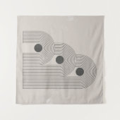 Abstraktes Poster aus der Mitte des Jahrhunderts m Wandteppich (Vorderseite (Horizontal))