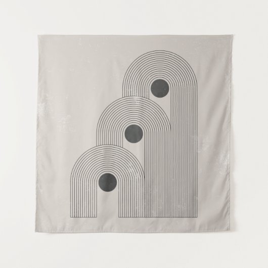 Abstraktes Poster aus der Mitte des Jahrhunderts m Wandteppich (Vorderseite)