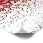 Abstraktes Poster der amerikanischen Flagge (Ecke)