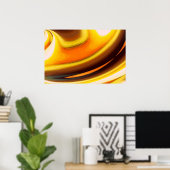 Abstraktes Poster drucken auf Digitalrechnern (Heimbüro)