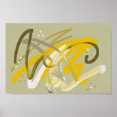 Abstraktes Poster für kleine Räume (Vorne)