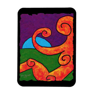 Abstraktes Premium Flex Magnet 1-6-10