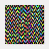 Abstraktes Prismatisches Muster Magnet (Vorne)