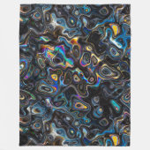 Abstraktes psychedelisches Muster Fleecedecke (Vorderseite)