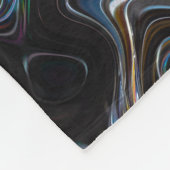 Abstraktes psychedelisches Muster Fleecedecke (Ecke)