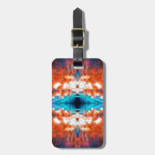 Abstraktes psychedelisches Muster Gepäckanhänger (Vorderseite vertikal)