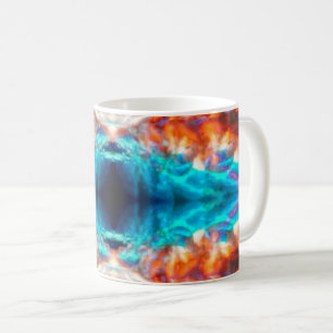 Abstraktes psychedelisches Muster Kaffeetasse
