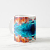 Abstraktes psychedelisches Muster Kaffeetasse (Vorderseite Links)