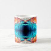 Abstraktes psychedelisches Muster Kaffeetasse (Mittel)
