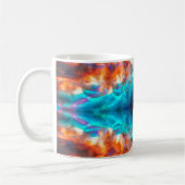 Abstraktes psychedelisches Muster Kaffeetasse (Links)