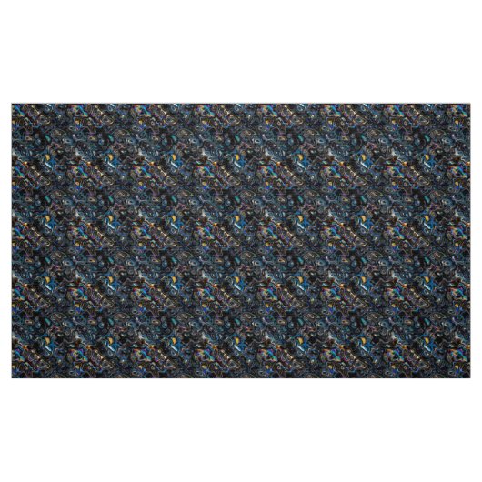 Abstraktes psychedelisches Muster Stoff (Fat Quarter (45,7 x 55,9 cm))