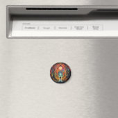Abstraktes psychedelisches Portal Magnet (In Situ (Geschirrspüler))
