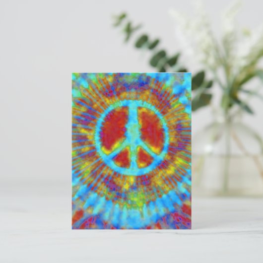 Abstraktes psychedelisches postkarte (Stehend Vorderseite)