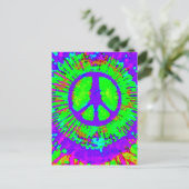 Abstraktes psychedelisches postkarte (Stehend Vorderseite)